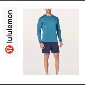Lululemon Blue Swiftly Tech Long Sleeve Athletic T-Shirt Mens Medium M